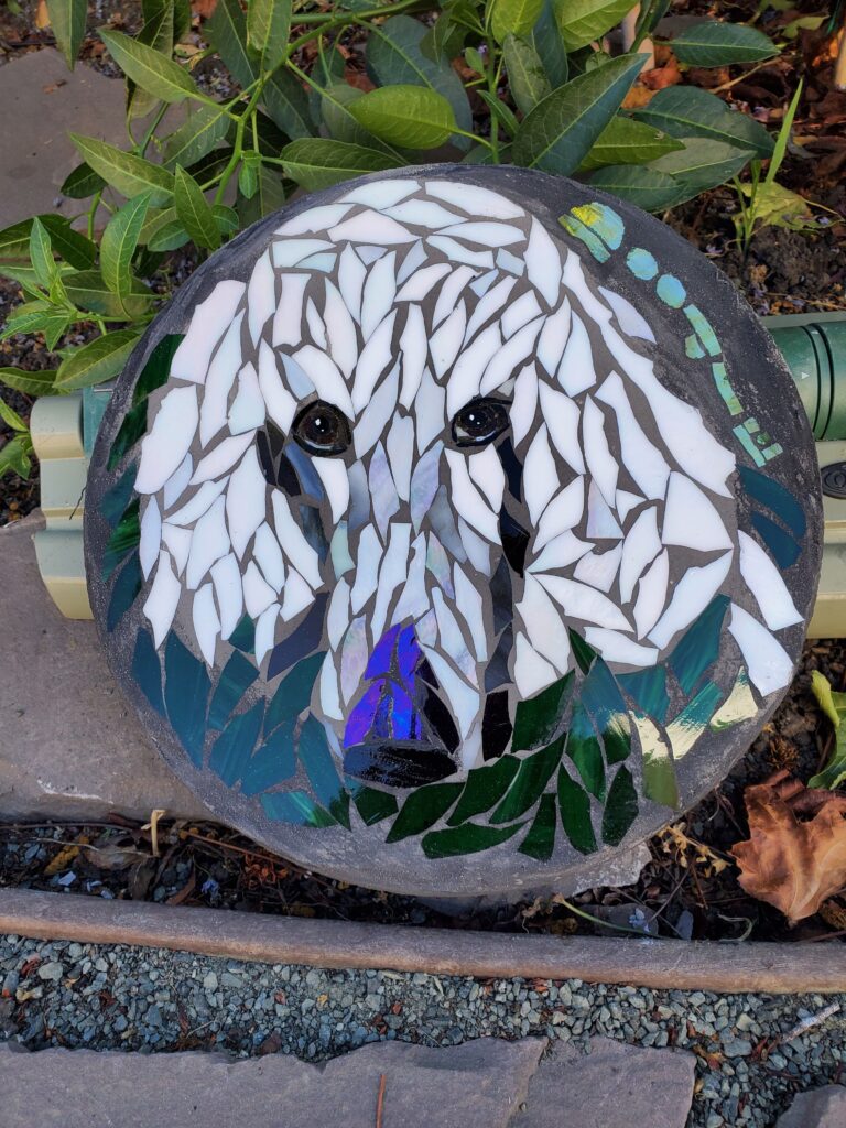 mosaic portrait steppingstone