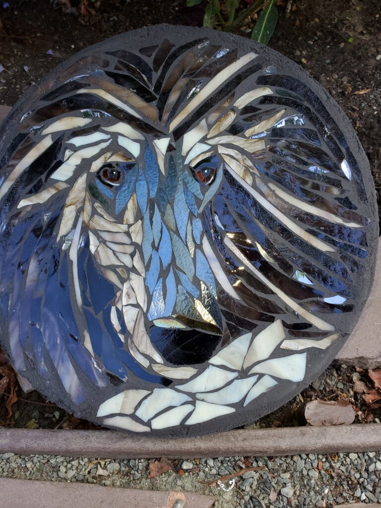 mosaic portrait steppingstone