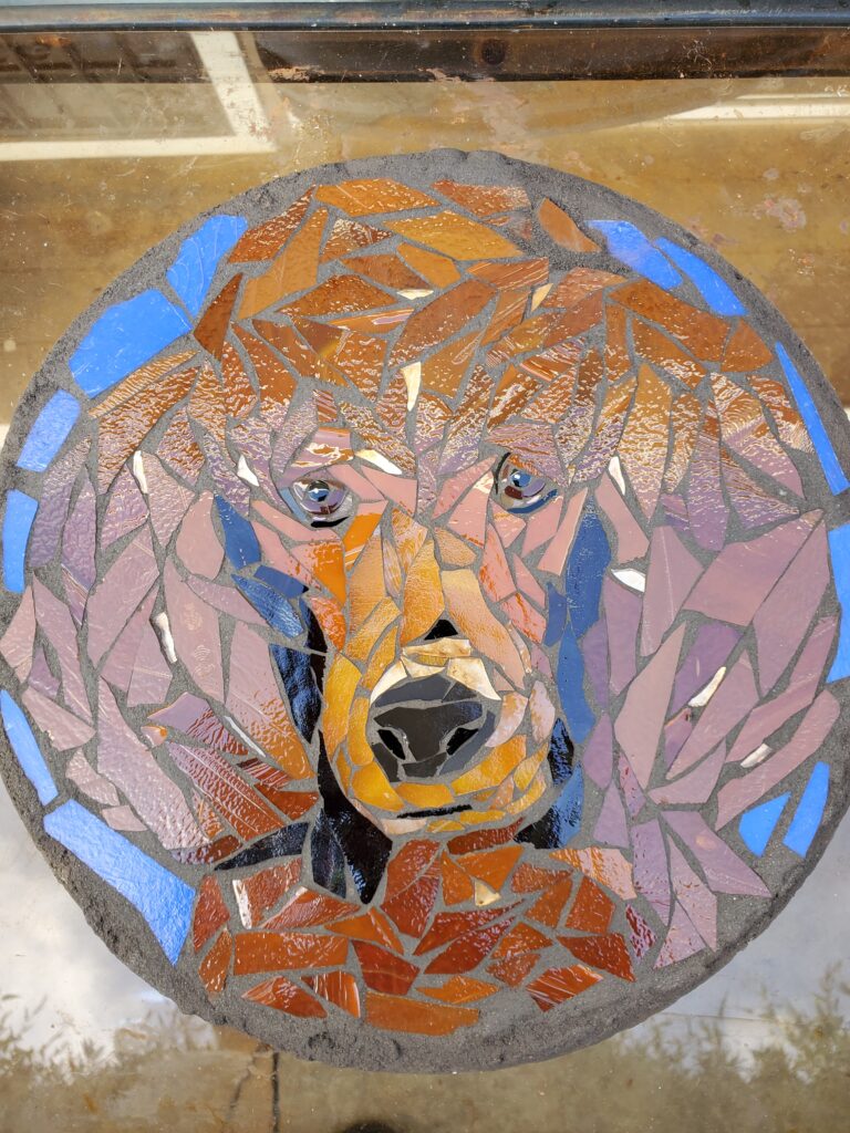 Mosaic pet portrait