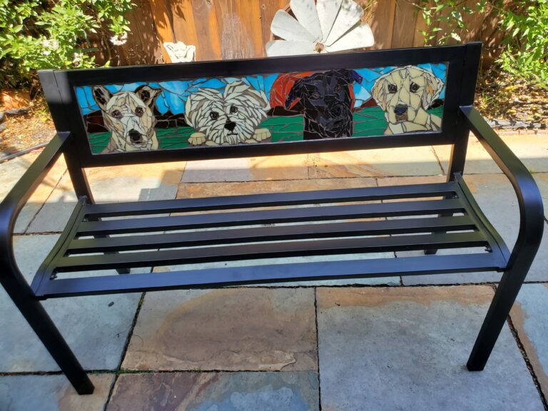 Mosaic bench