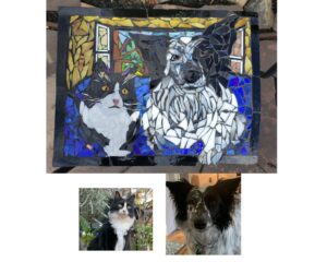 mosaic pet portrait