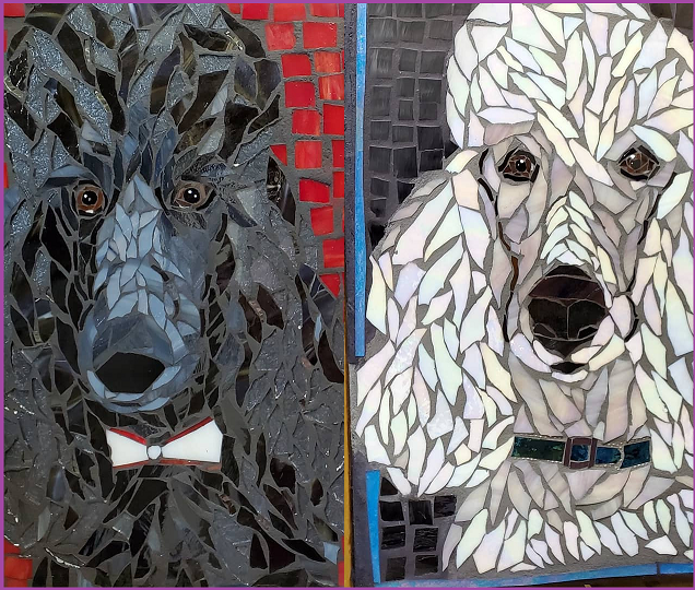 Mosaic pet portrait