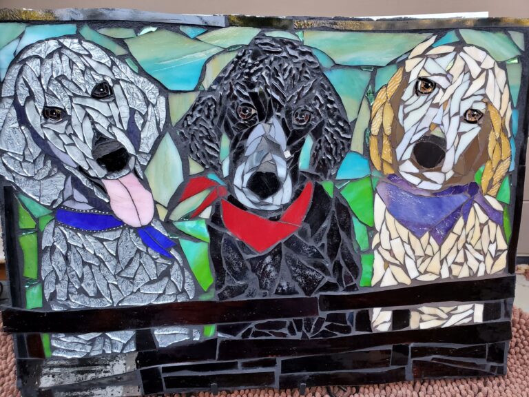 Mosaic pet portrait