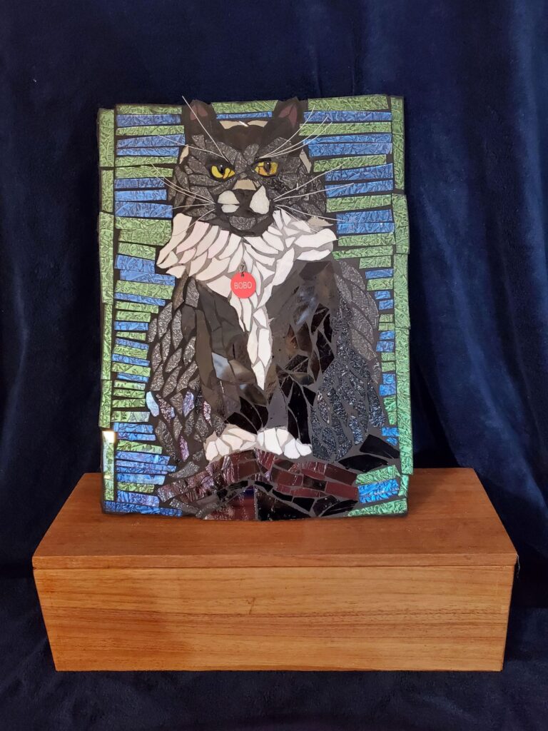 Mosaic pet portrait