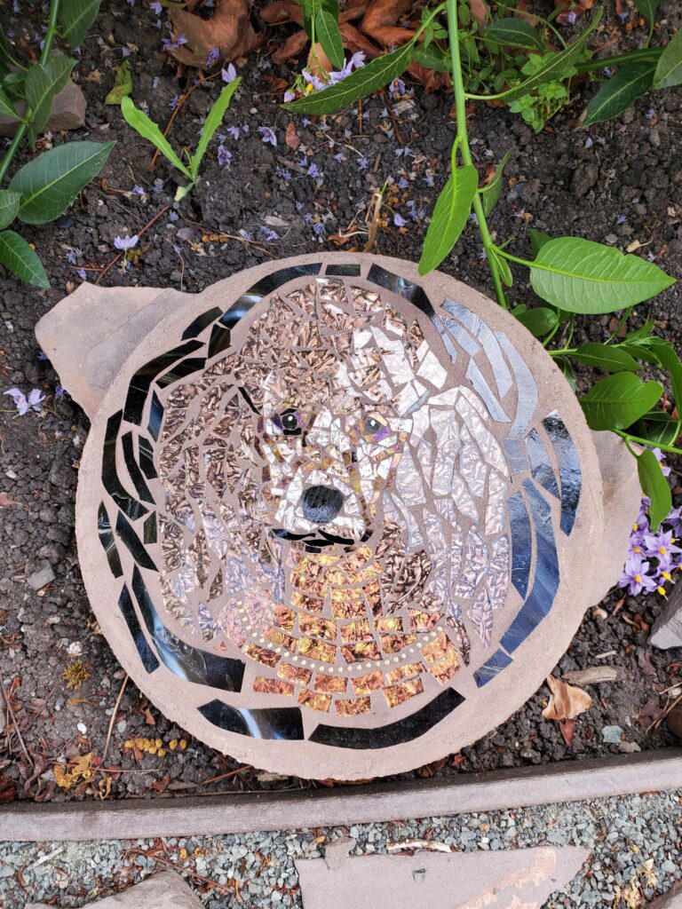 mosaic portrait steppingstone