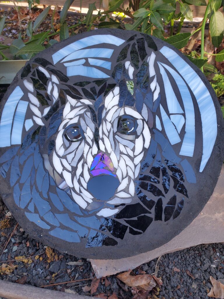 mosaic portrait steppingstone