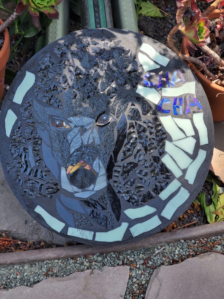 mosaic portrait steppingstone