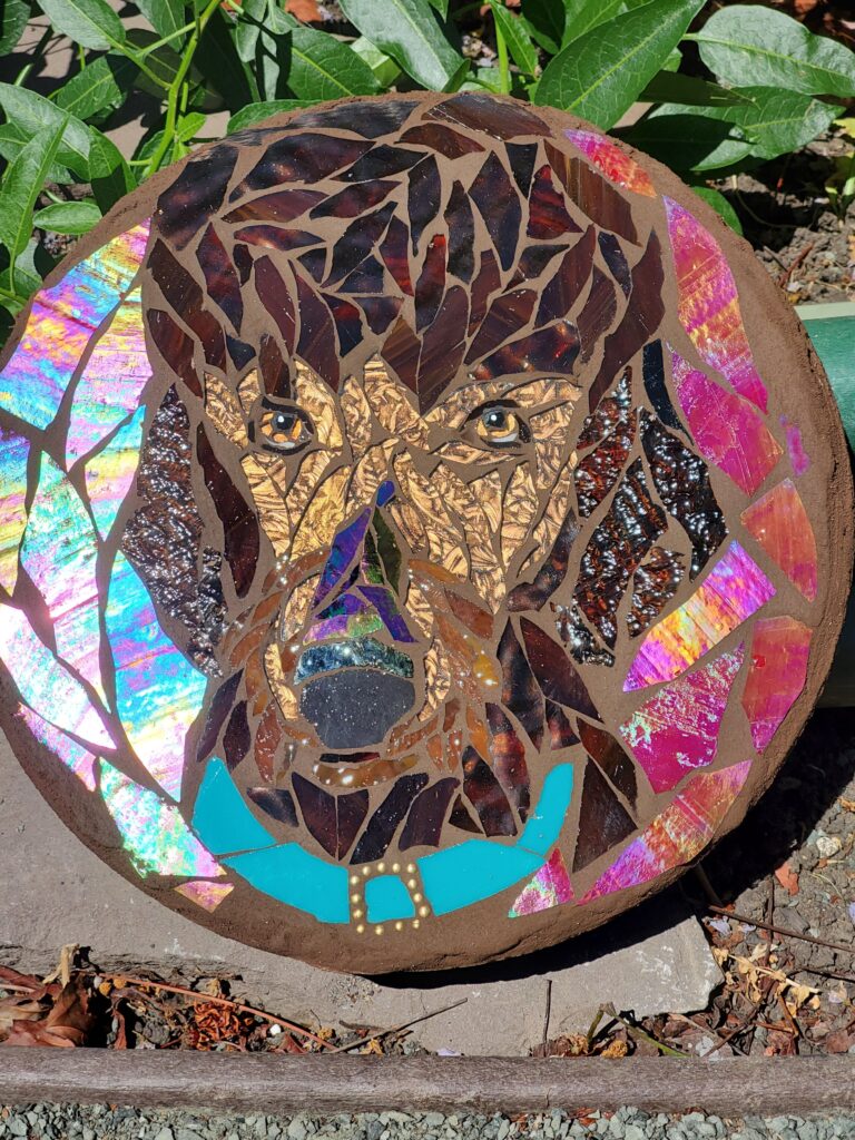 mosaic portrait steppingstone