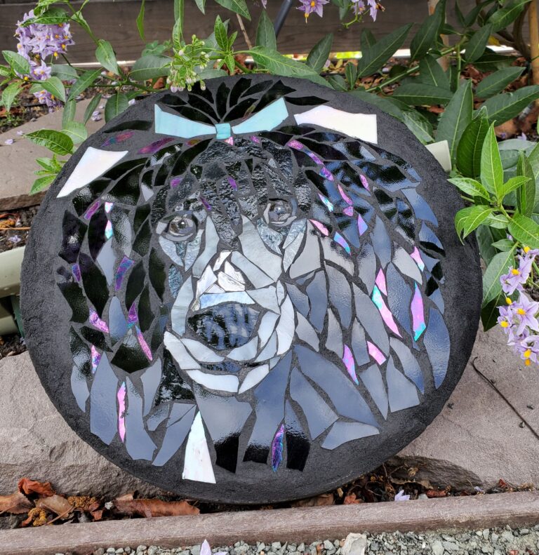 mosaic portrait steppingstone