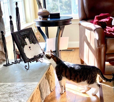 Mosaic pet portrait