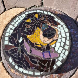 mosaic portrait steppingstone