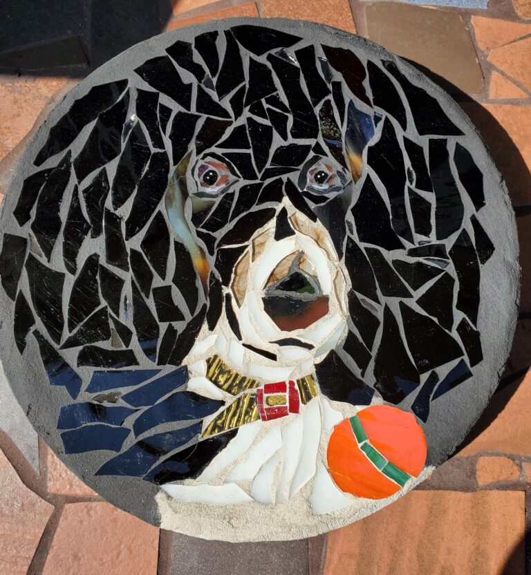 mosaic portrait steppingstone