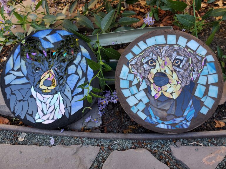 mosaic portrait steppingstone