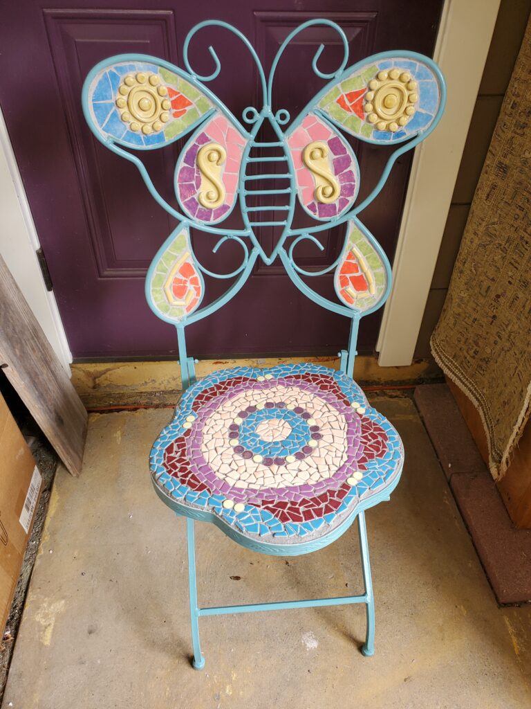 mosaic chair
