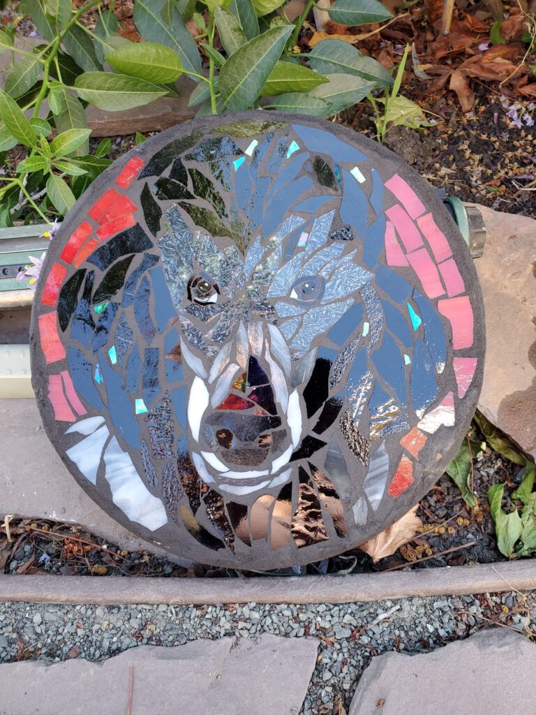 mosaic portrait steppingstone