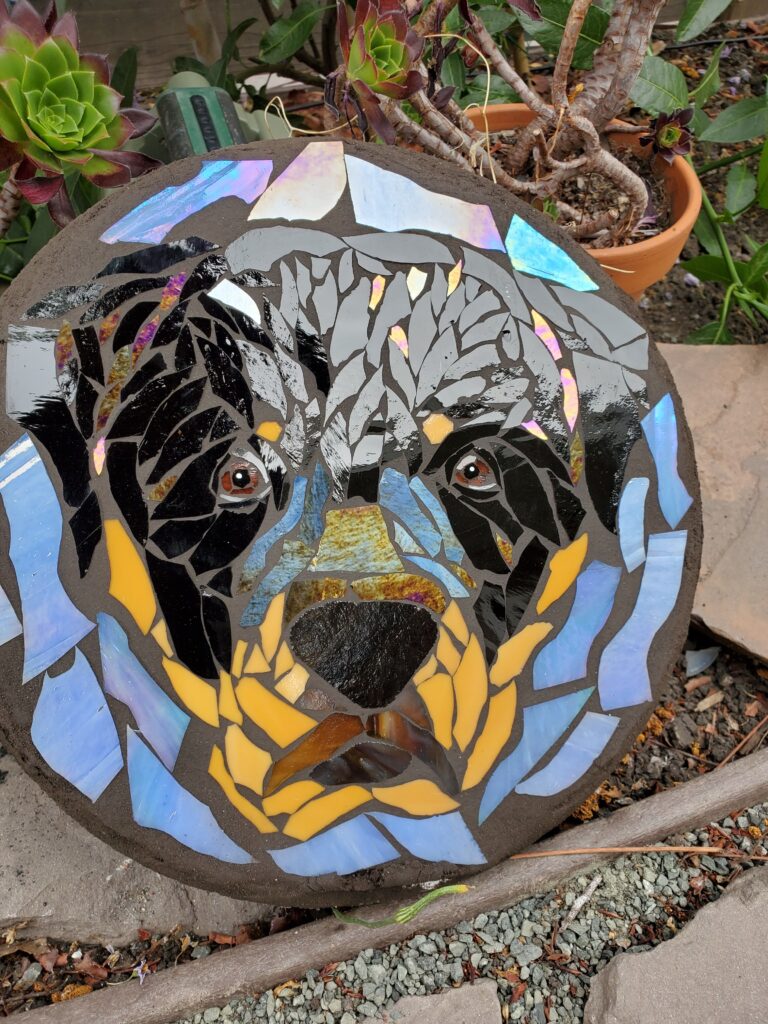 mosaic portrait steppingstone