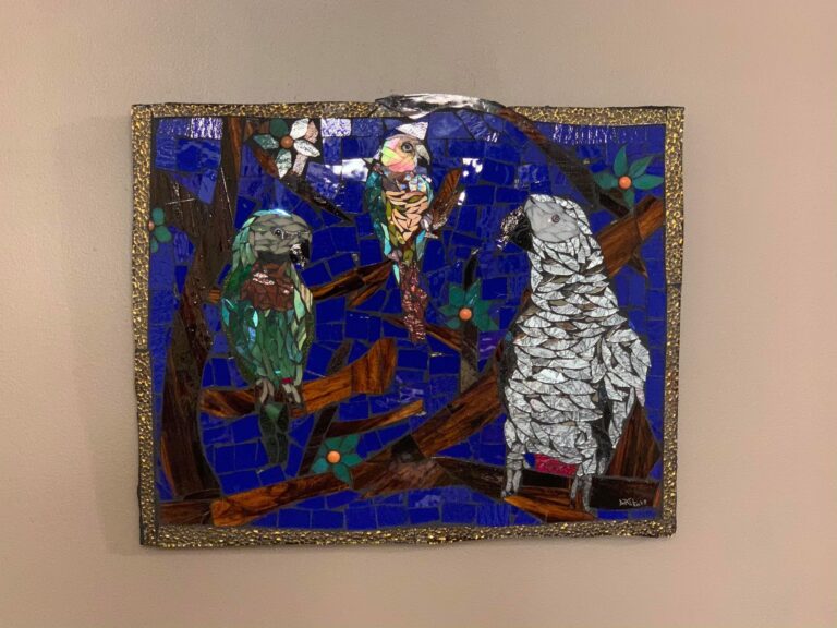 Mosaic pet portrait