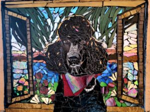 Mosaic pet portrait